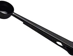 Stainless Steel Black Coffee Scoop w/clip